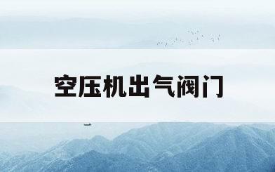 空压机出气阀门(空压机出气阀门规格)