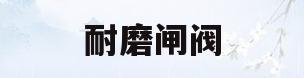 耐磨闸阀(耐磨阀门生产厂家)