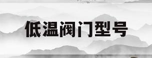 低温阀门型号(低温阀门材质是什么材质)