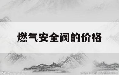 燃气安全阀的价格(燃气安全阀门多少钱)