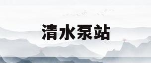 清水泵站(清水泵站公称压力)