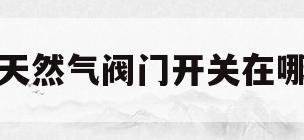 天然气阀门开关在哪(天然气阀门开关在哪个位置)