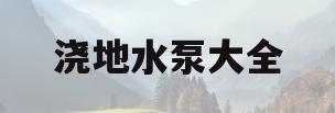浇地水泵大全(浇地水泵多少钱一个)