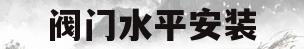 阀门水平安装(阀门水平安装示意图)